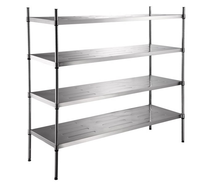 Stainless steel shelves